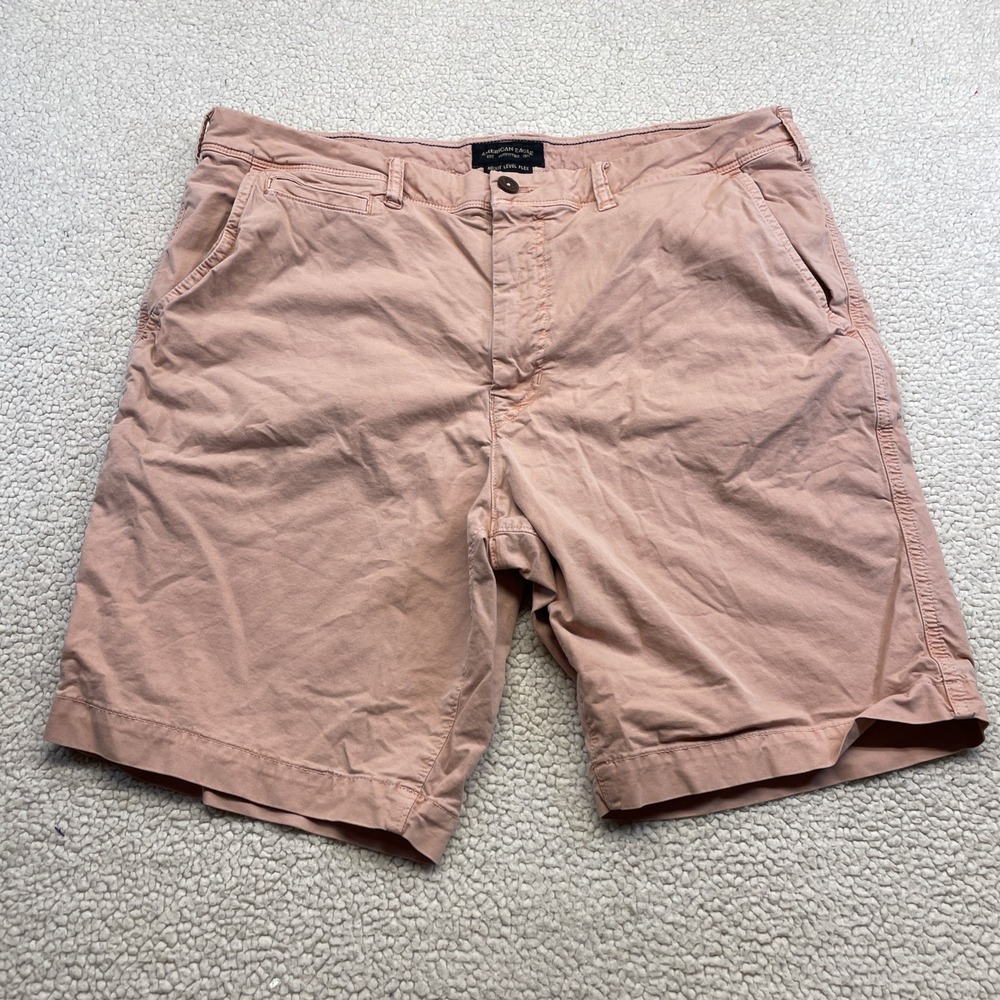 American Eagle Shorts Mens 38 Pink Ne(x)t Level Flex Classic Chino Flat Front